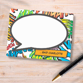 Comic Book Pop Art-spraakballon Post-it® Notes