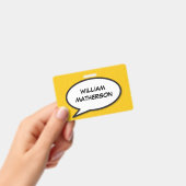 Comic Book Pop Art Spreekwolk Badge (Handheld)