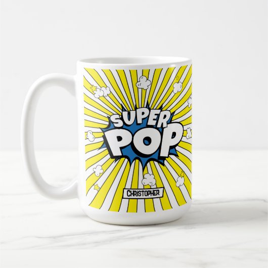 Comic Book Pop Art SUPER POP! Fun Pun Mok (Links)