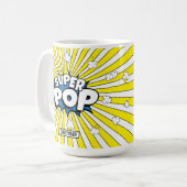 Comic Book Pop Art SUPER POP! Fun Pun Mug Koffiemok (Voorkant links)