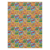 Comic Book Pop Art Superheld Tafelkleed (Voorkant)