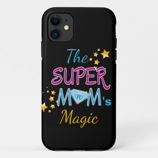 Comic Book Pop Art Superhero Moeder Moederdag Case-Mate iPhone Case (Achterkant)