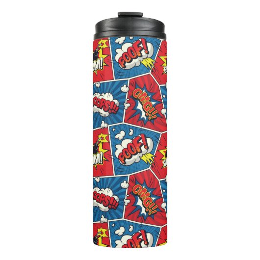 Comic Book Pop Art Thermische mok (Voorkant)