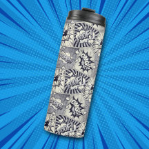 Comic Book Pop Art Thermische Tumbler