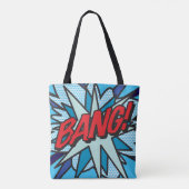 Comic Book Pop Art WHAM! BANG! Tote Bag (Achterkant)