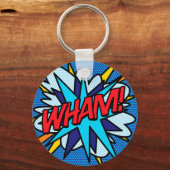 Comic Book Pop Art WHAM Sleutelhanger (Voorkant)