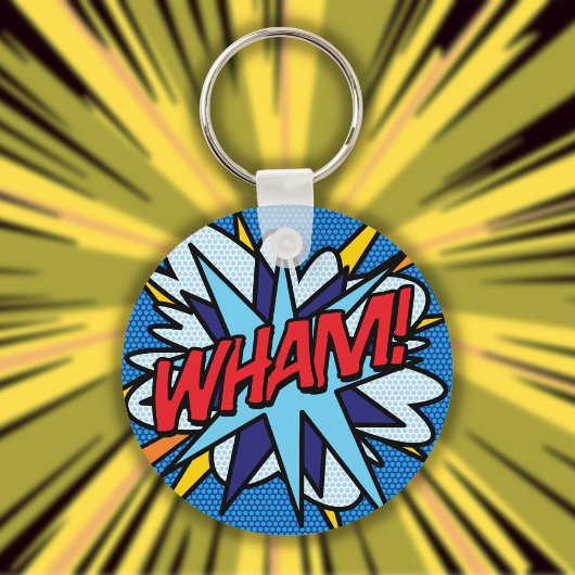 Comic Book Pop Art WHAM Sleutelhanger