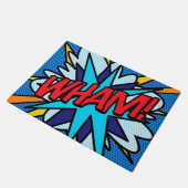 Comic Book Pop Art WHAM Superheld Deurmat (Schuin)