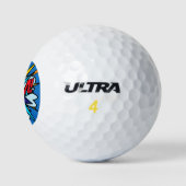 Comic Book Pop Art WHAM Superheld Golfballen (Logo)