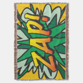 Comic Book Pop Art ZAP Deken (Voorkant Verticaal)
