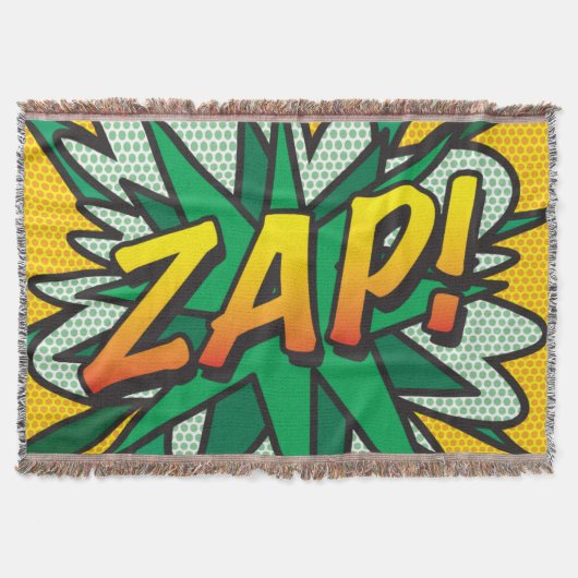 Comic Book Pop Art ZAP Deken (Voorkant)