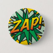 Comic Book Pop Art ZAP! Ronde Button 5,7 Cm (Voorkant)