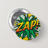 Comic Book Pop Art ZAP! Ronde Button 5,7 Cm (Voorkant /achterkant)