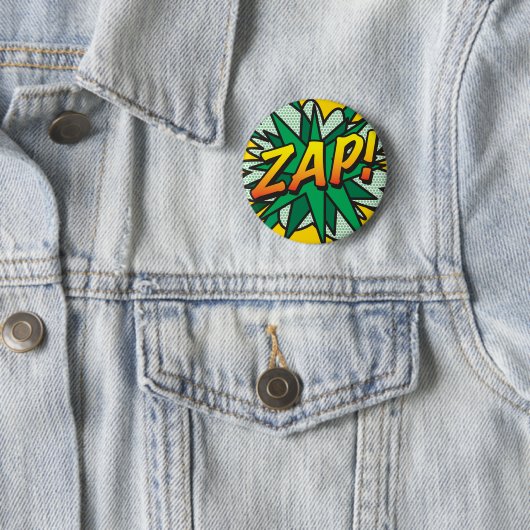 Comic Book Pop Art ZAP! Ronde Button 5,7 Cm (In situ)