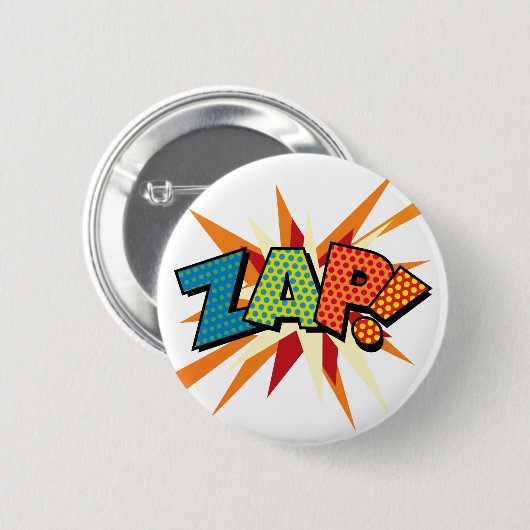 Comic Book Pop Art ZAP! Ronde Button 5,7 Cm (Voorkant /achterkant)