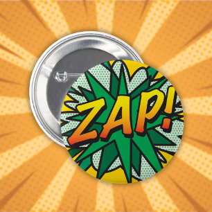 Comic Book Pop Art ZAP Ronde Button 5,7 Cm