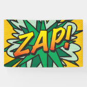 Comic Book Pop Art ZAP Spandoek (Horizontaal)
