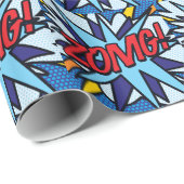 Comic Book Pop Art ZOMG Cadeaupapier (Rol Hoek)