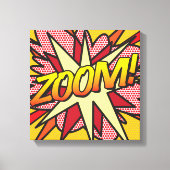 Comic Book Pop Art ZOOM Superheld Canvas Afdruk (Voorkant)