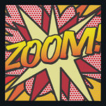 Comic Book Pop Art ZOOM Superheld Imitatie Canvas Print<br><div class="desc">Koude pop-kunstdoek die een geweldige aanvulling vormt op je thuisdecor. Het perfecte huis-opwarmingsgeschenk voor jou,  je vrienden of je familie. Ontworpen door: ComicBookPop© op www.zazzle.com/comicbookpop*</div>