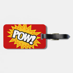 Comic Book Pow. Burst Bagagelabel