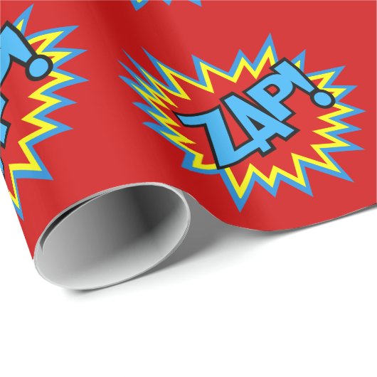 Comic Book Pow. Burst Cadeaupapier (Rol Hoek)