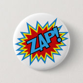 Comic Book Pow. Burst Ronde Button 5,7 Cm (Voorkant)