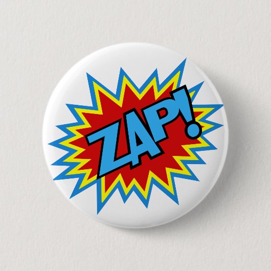 Comic Book Pow. Burst Ronde Button 5,7 Cm (Voorkant)