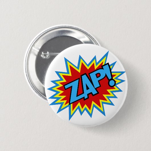 Comic Book Pow. Burst Ronde Button 5,7 Cm (Voorkant /achterkant)