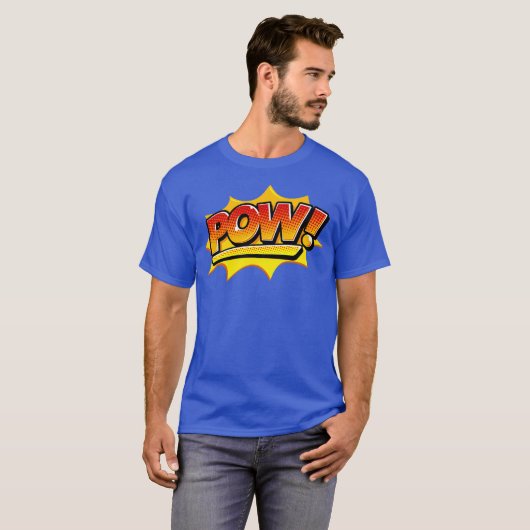 Comic Book POW! Burst T-shirt (Voorkant volledig)