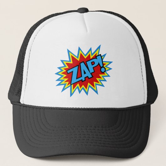 Comic Book Pow. Burst Trucker Pet (Voorkant)