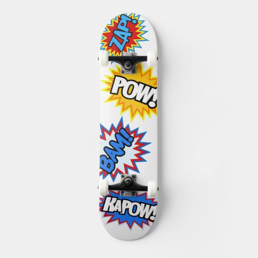 Comic Book Pow. Kosten Skateboard (Voorkant)