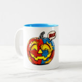 Comic Book Pow Pompoen II Mok (Voorkant links)