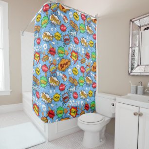 Comic Book Shower Curtain Douchegordijn