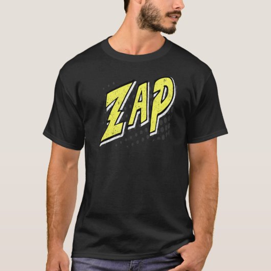 Comic Book Sound Effect Whap Action Bubble T-shirt (Voorkant)