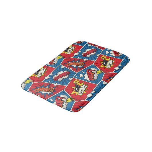 Comic Book Speech Bubble Bath Mat (Gekanteld)