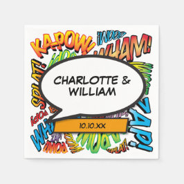 Comic Book Speech Bubble Modern Plezier Servet