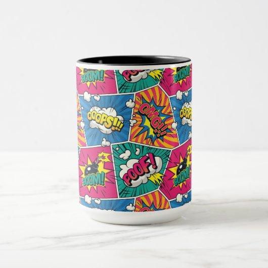 Comic Book Speech Bubble Mok (Midden)