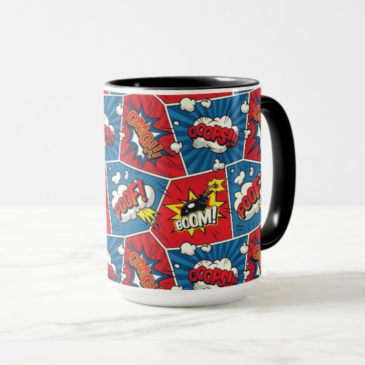 Comic Book Speech Bubble Mok (Voorkant rechts)