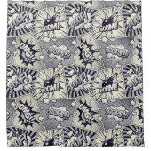 Comic Book Speech Bubble Showgordijn Douchegordijn (Voorkant)