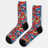 Comic Book Speech Bubble Socks Sokken (Links)