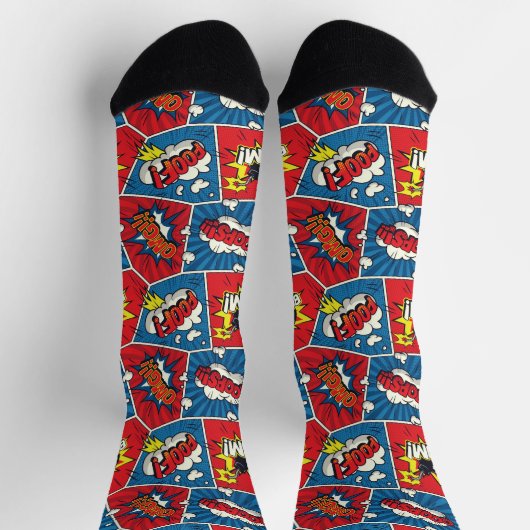 Comic Book Speech Bubble Socks Sokken (Top)