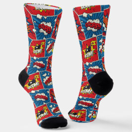 Comic Book Speech Bubble Socks Sokken