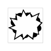 Comic book spraak bubble Rubber Stamp Rubberstempel (Afrduk)