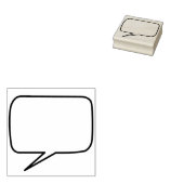 Comic book spraak bubble Rubber Stamp Rubberstempel (Gestempeld)