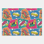 Comic Book Spreekwolk Inpakpapier Set Vel (Voorkant 3)