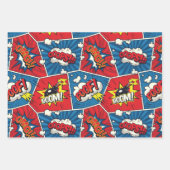 Comic Book Spreekwolk Inpakpapier Set Vel (Voorkant)