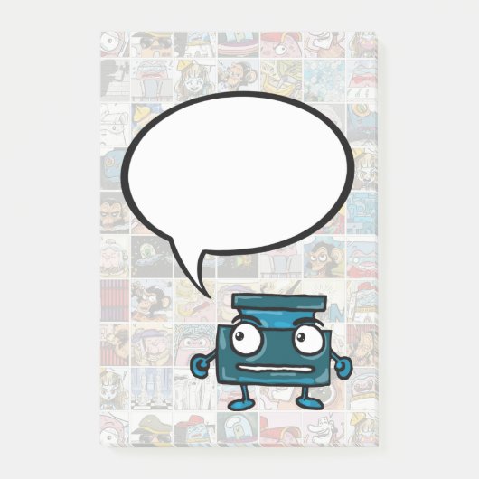 Comic Book Spreekwolk Mijn Bericht Post-it Notes (Voorkant)