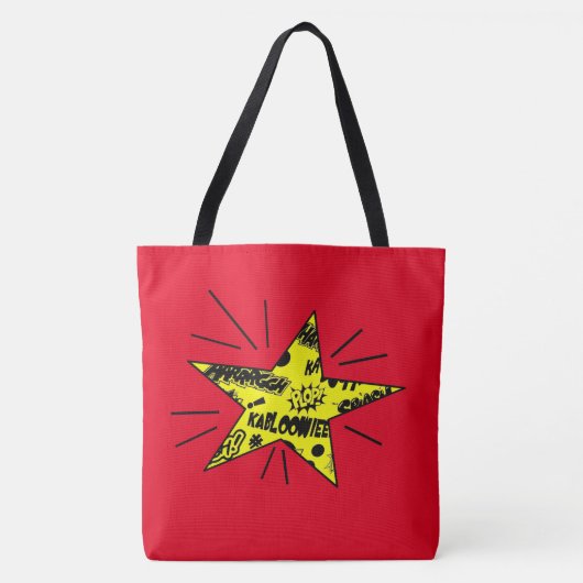 Comic Book Ster Tote Bag (Voorkant)