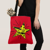 Comic Book Ster Tote Bag (Dichtbij)